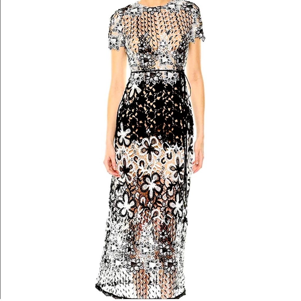 Monique Lhuillier Midi Cocktail Dress